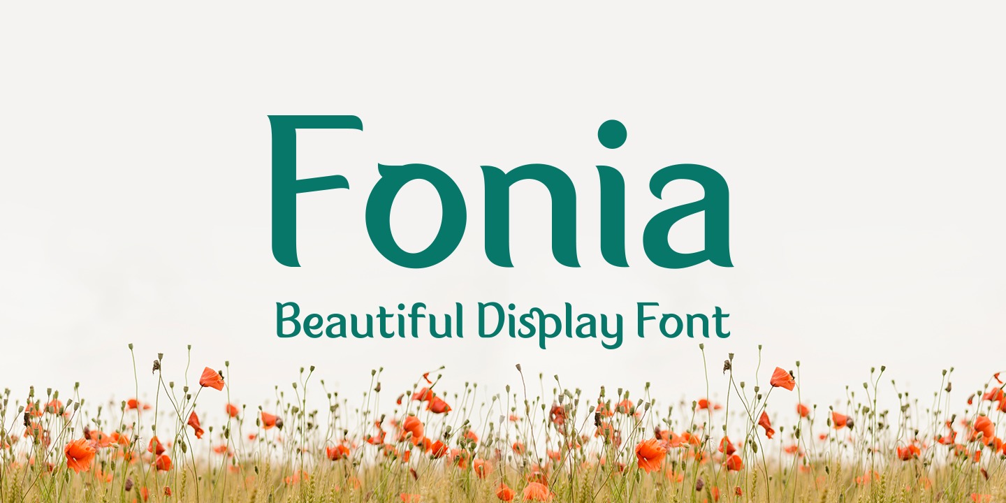 Beispiel einer Fonia Italic-Schriftart